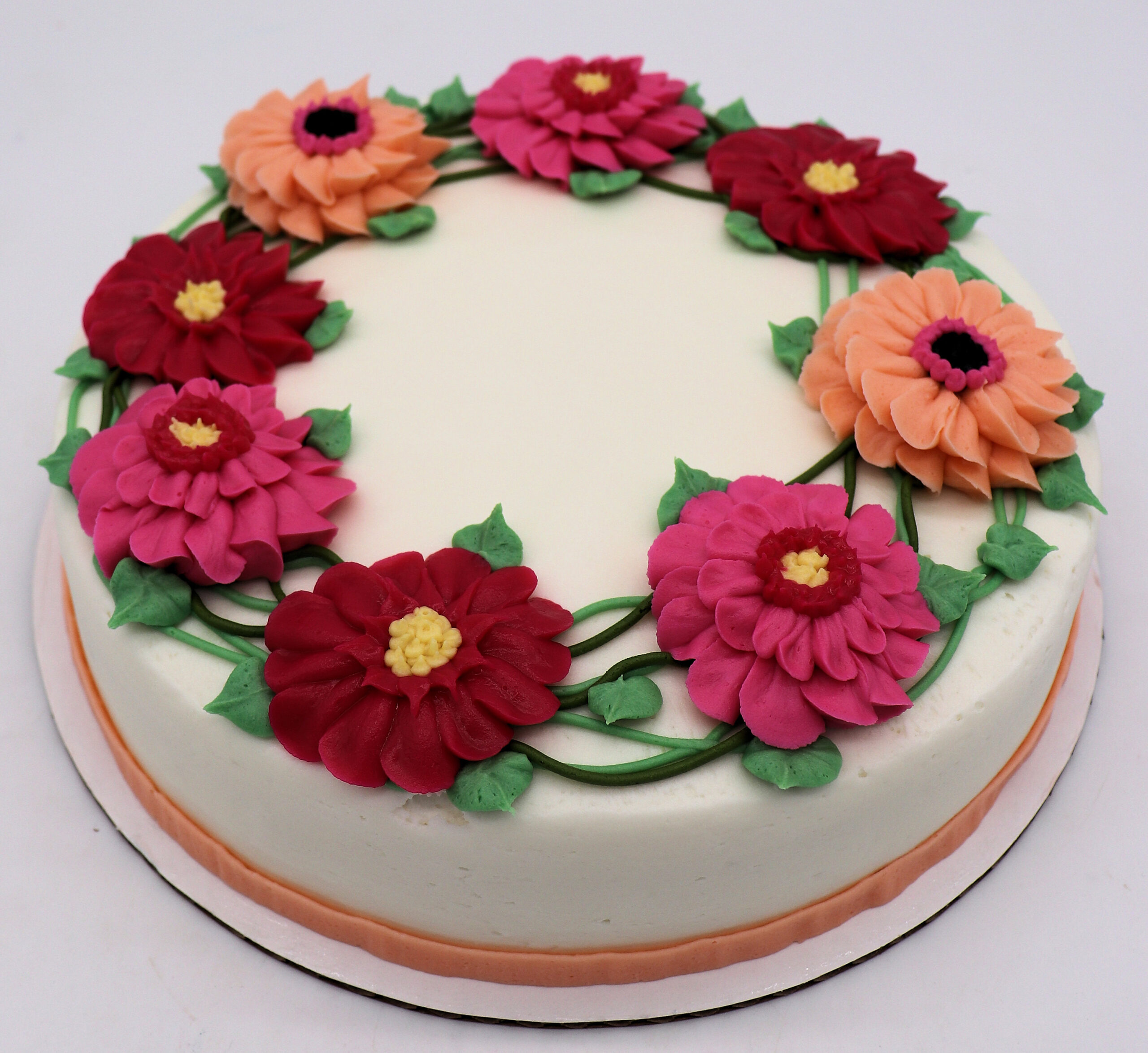 Dahlia Dreams Round Cake