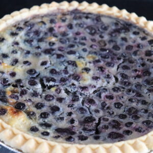 Blueberry Custard Pie