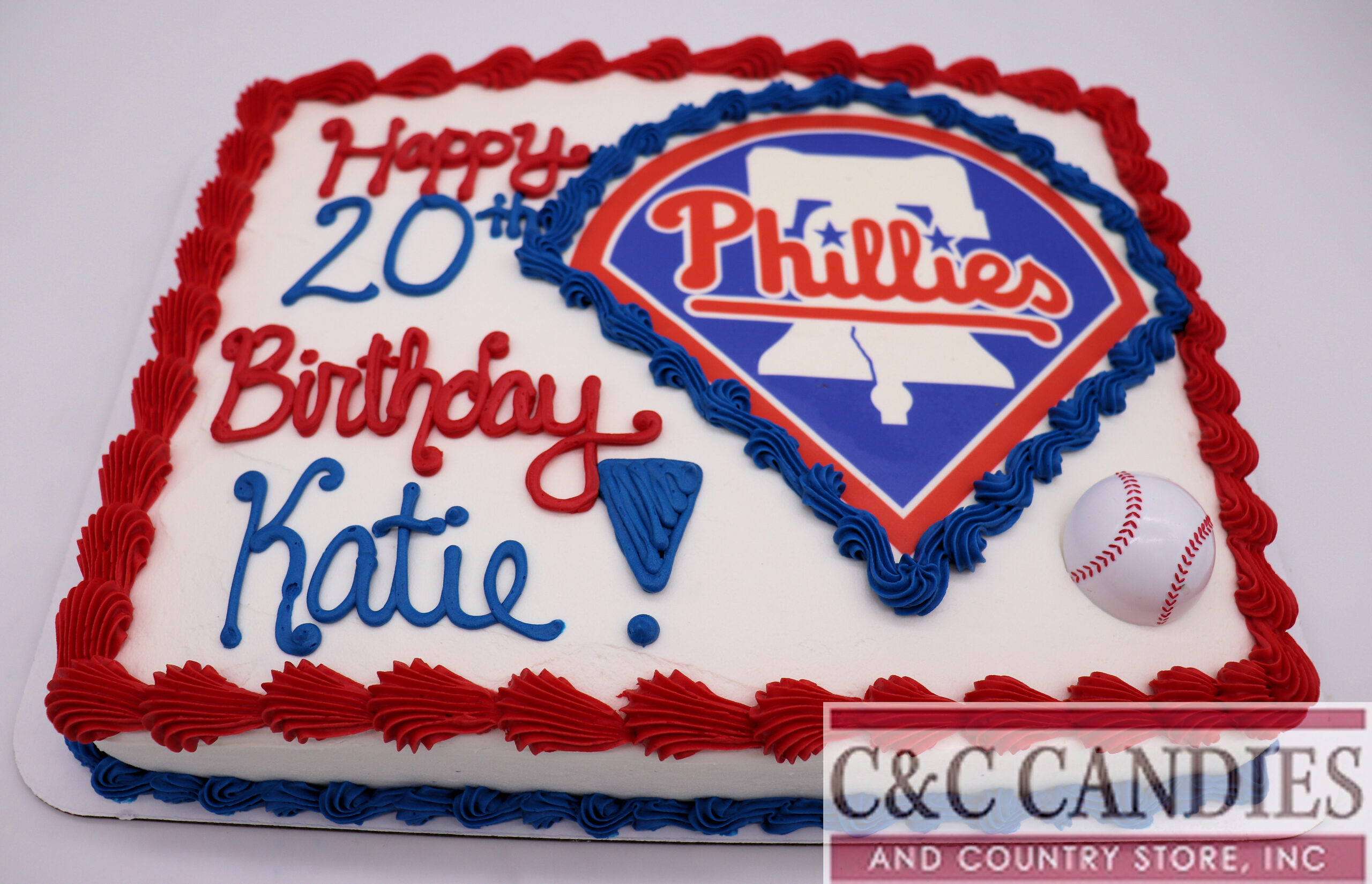 Let's Go Phils! Sheet Cake - Image 3