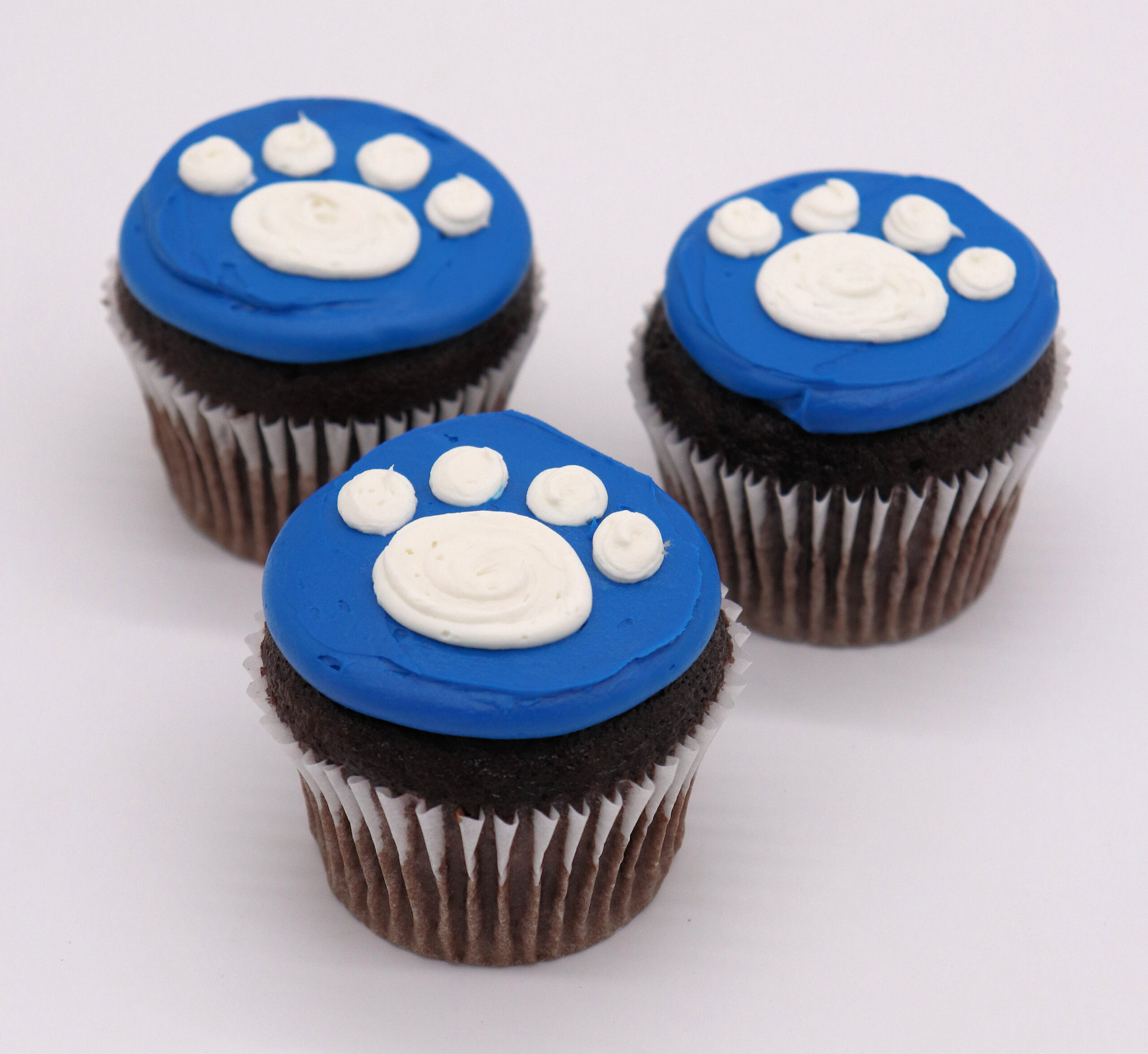 Paw Print Cupcakes