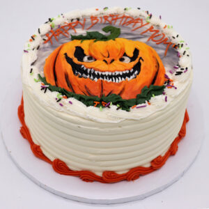 Wicked Jack-O'-Lantern Round Cake